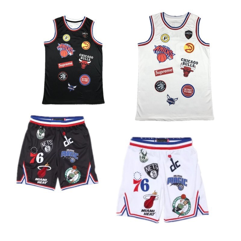 

tracksuit jerseys a three party co branded basketball jersey, Gray