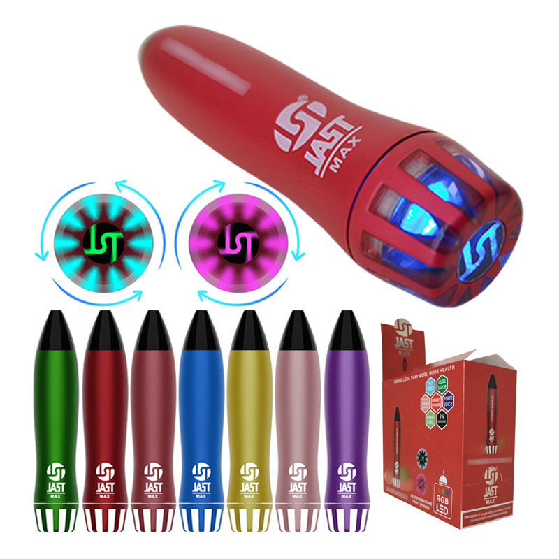 

Pod system electronic cigarettes JAST MAX E Cigarette vapor battery RGB Light Vapes wholesale gold Disposable vape pen ecig