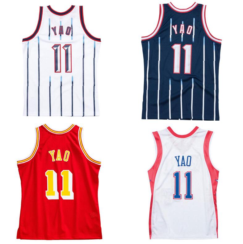 

Stitched classic retro jersey Yao Ming Mitchell and Ness 2002-03 Basketball jerseys Men Women Youth S-6XL, Stitched jersey