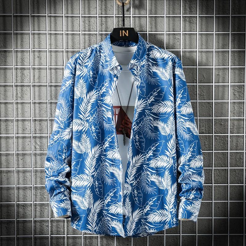 

Men's Casual Shirts High Quality Mens Floral Shirt 2021 Long Sleeve Slim Velvet Men Clothing Camisa Business Party Prom Red Blue Flower, Mudan