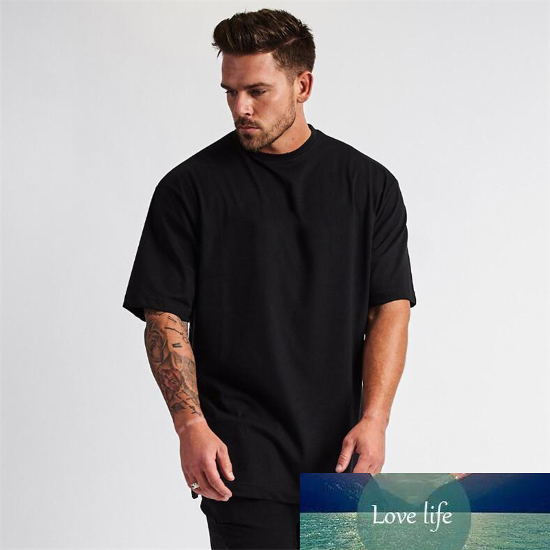 

Gym Clothing Fitness Mens Oversized T Shirt Men Hip Hop Sportswear Loose Half Sleeve T-shirt Muscle Man Bodybuilding Tshirt, Dark grey