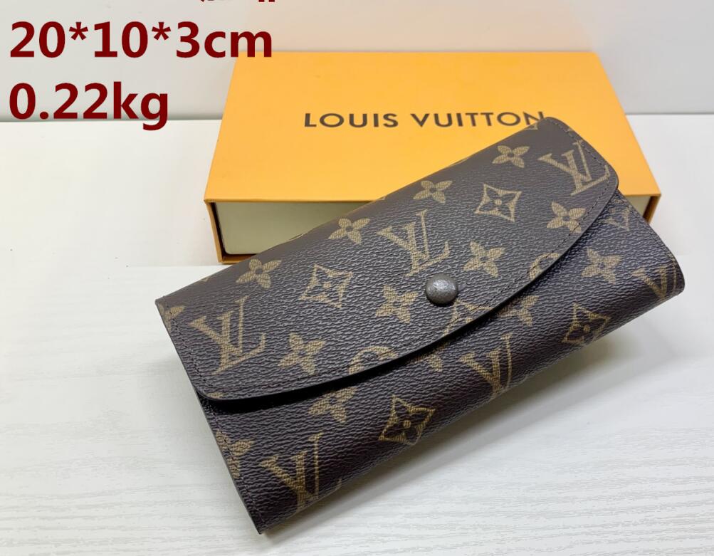 

2021 new fashion old flower men's and women's wallet chessboard concealed buckle longwallet ladies clutch bag dinner bags coin purse 08