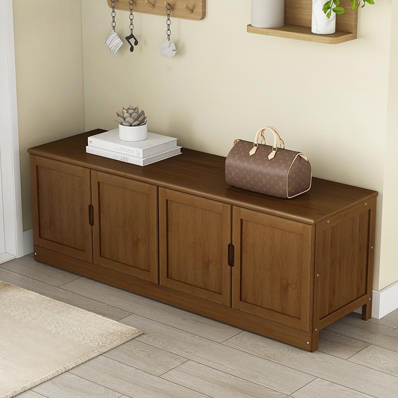 

Clothing & Wardrobe Storage Simple Modern Bamboo Household Shoe Changing Stool Sitting Cabinet Bench Integrated Rack Organizer Furniture