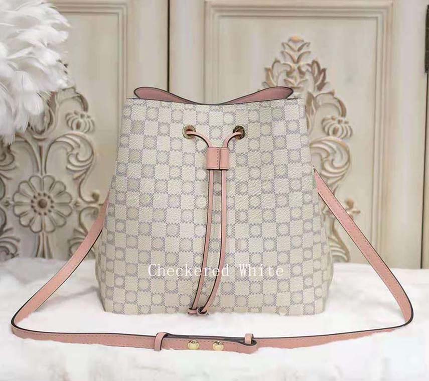 

2021 Women Handbag Luxury designer handbags Classic bag Flower Brown Original Serial Number High Quality Wallet Large Shopping bags Shoulder Drawstring 012, Dust bag