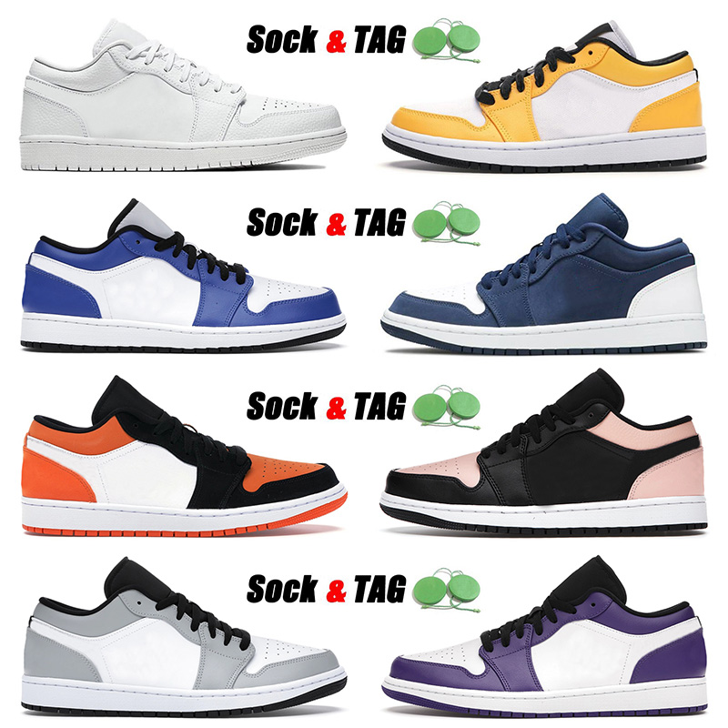 

Authentic 2021 Jumpman 1 1s Low Basketball Shoes Triple White Laser Orange Mens Womens Black Toe Crimson Tint Smoke Grey Retro Trainers Sneakers