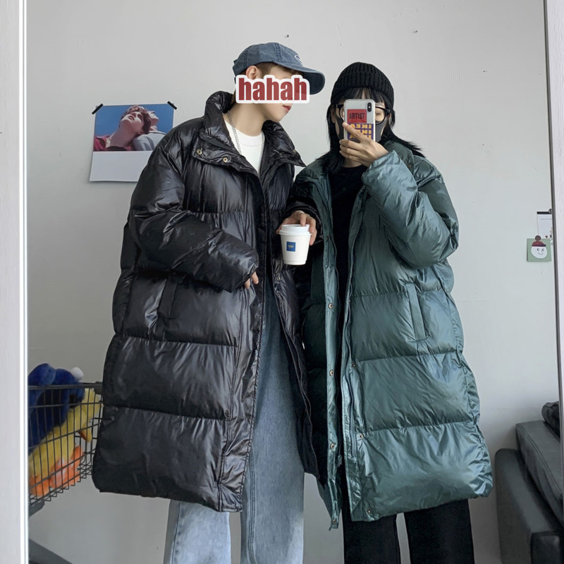 

2021 New Oversize Men's Warm Fashion Casual Long Coat Parka Men Streetwear Winter Jacket Mens Clothes Overcoat -2xl Jgtz, Dark green