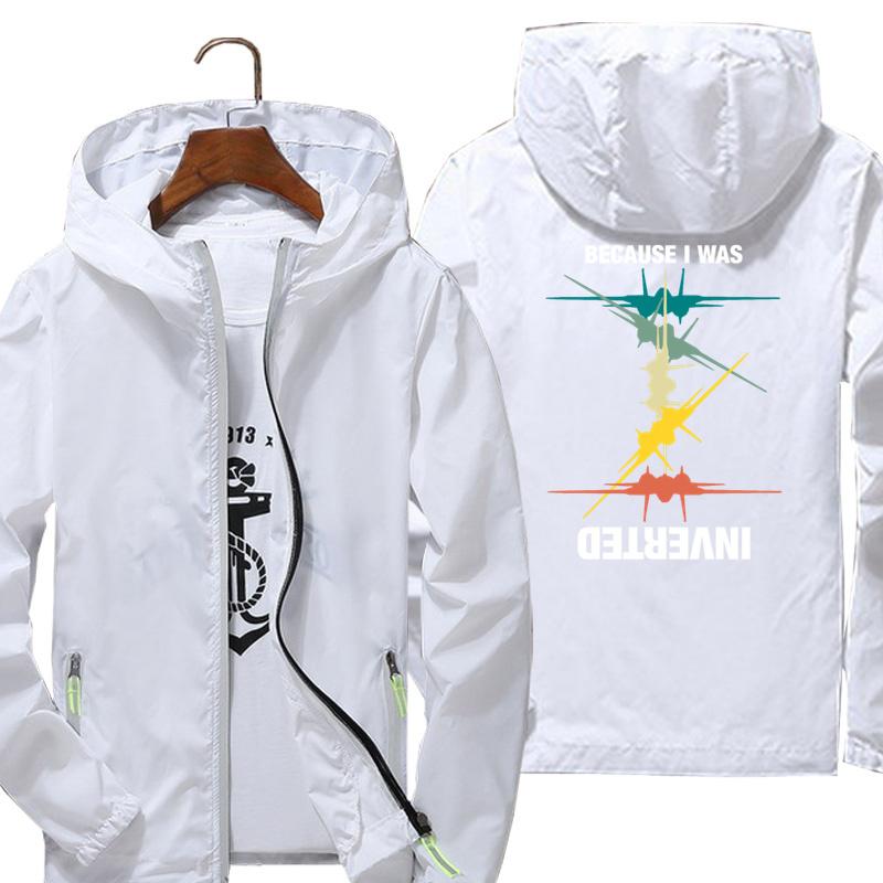 

Men's Jackets Custom Men Women F-14 Tomcat Because I Was Inverted Jacket Camping Hunting Clothes Outdoor Sports Coats Anti UV Windbreaker, Black;brown