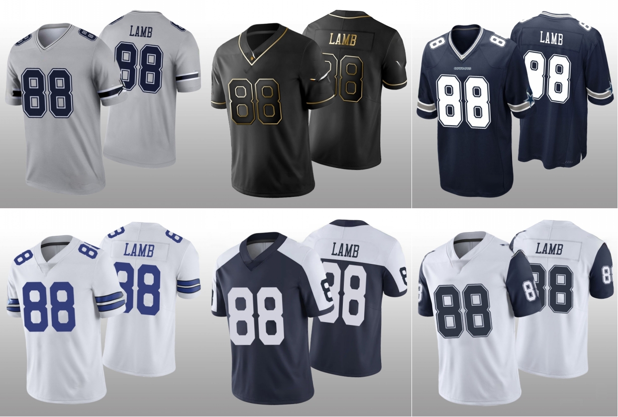 

Dallas Cowboys Men CeeDee Lamb Golden Edition Women Youth Jersey, Black
