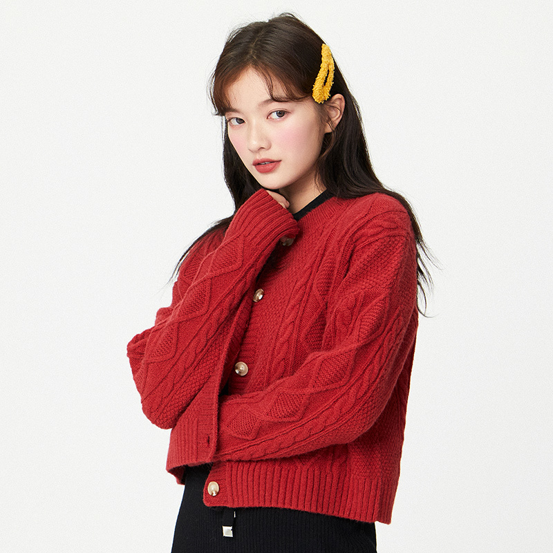 

Women's Sweaters Semir female sweater loose French style, soft knitted jacket for women, stylish, MDRM, 1# shoe box