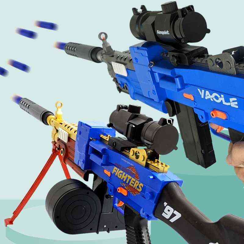 

leda pineapple electric yao continuous bullet gun interactive game toy eva soft egg