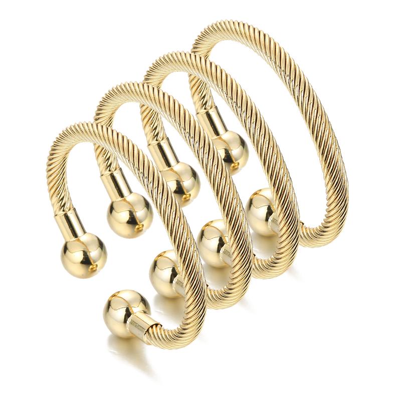 

Bangle 4pcs Free Size Openable African Wedding Jewelry Ethiopian Bracelet Dubai Bangles For Women Gifts