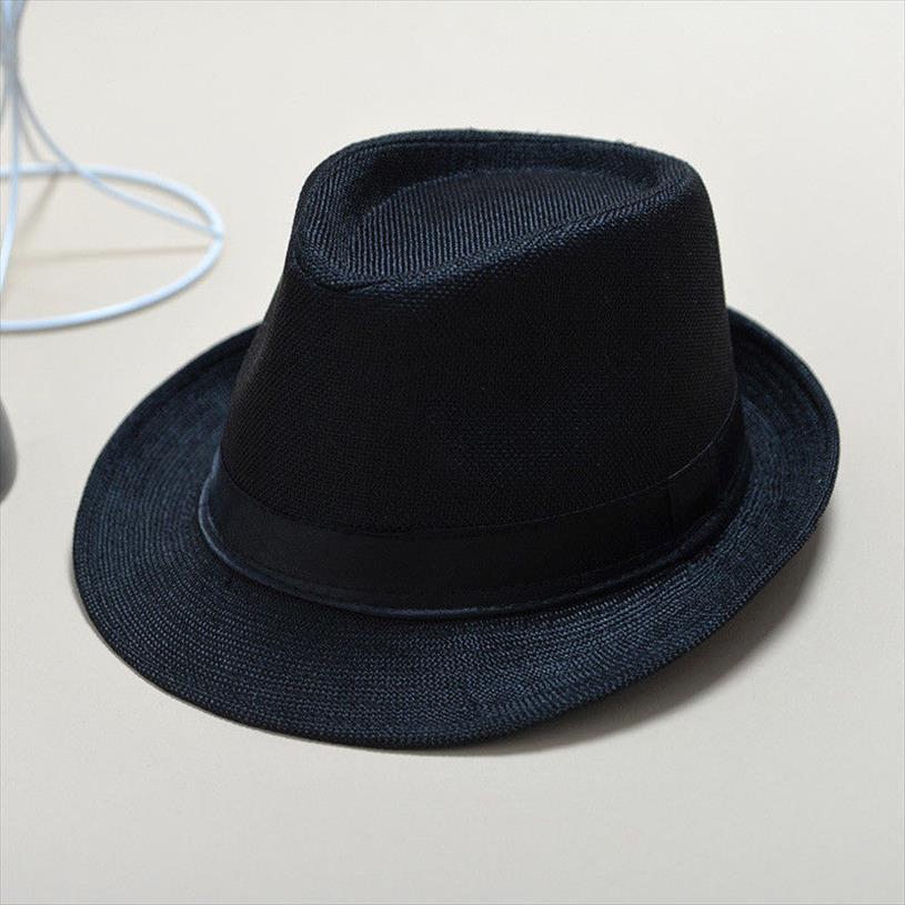 

fashion straw fedoras sun hat panama trilby crushable mens ladies foldable travel hats cap fedora cowboy, Blue;gray