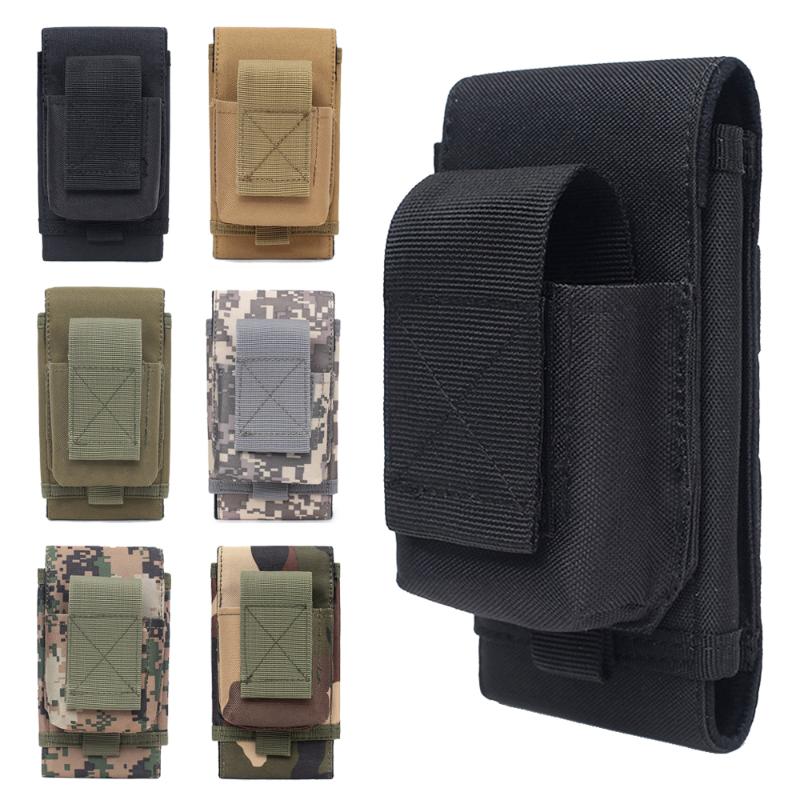 

Stuff Sacks Outdoor Tactical Wallet Phone Pouch Universal Holster Purse Mobile Case Military Hip Waist Belt Bag Cigarette, Black