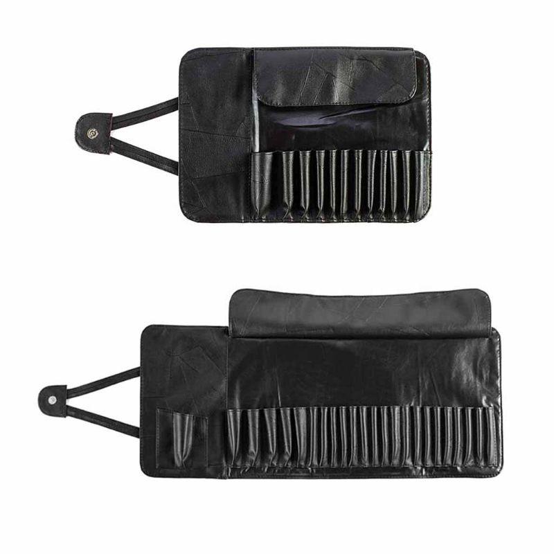 

Professional 12/24 Slot Makeup Brush Holder Cosmetic Organizer Rolling Bag Case Container Pouch Bags