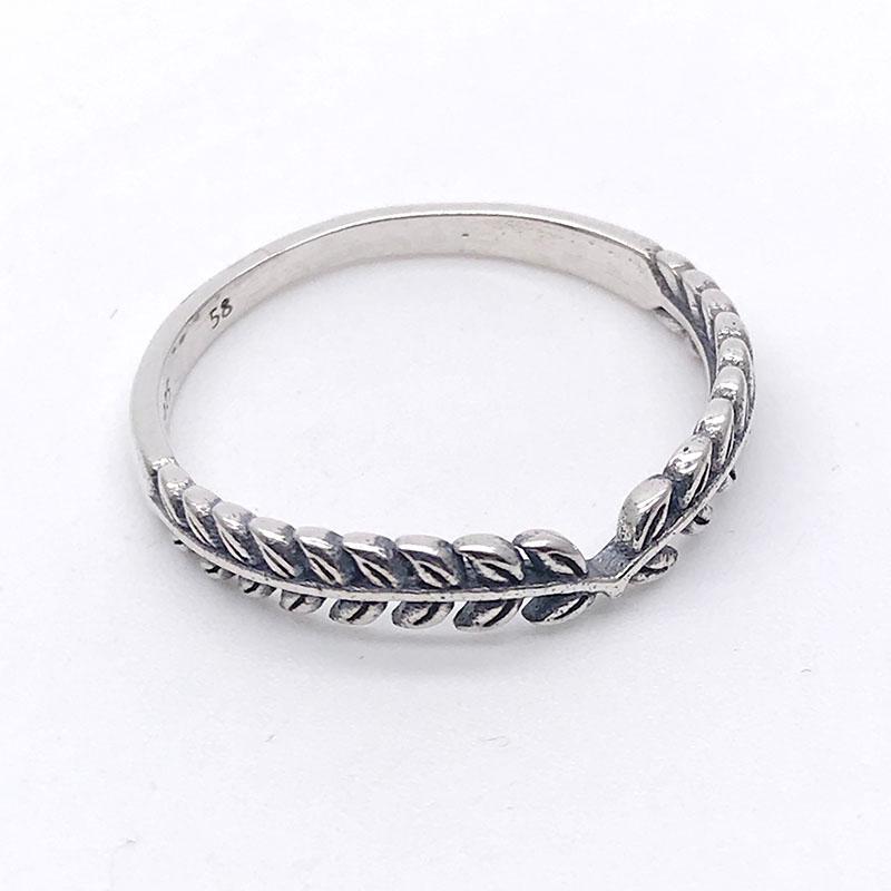 

Cluster Rings Authentic 925 Sterling Silver Ring Ear Of Wheat Lively Wish For Women Wedding Party Gift Fine Europe Jewelry