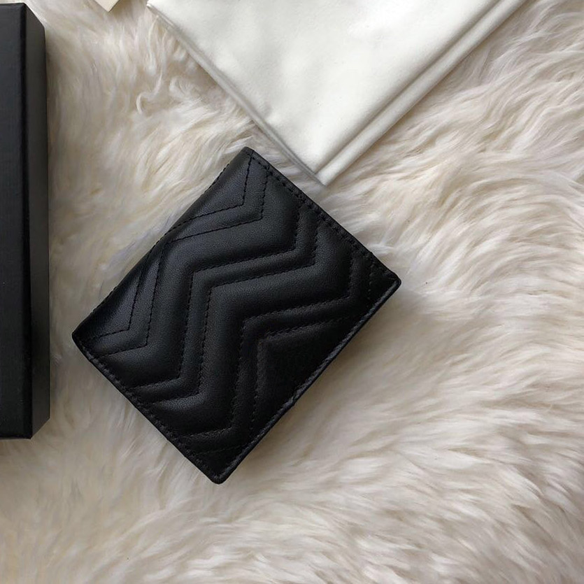 

Classic luxurys short wallets Purse for women card holders for ladies real leather pvc key mens wallet for men women 11x8x3cm, With box
