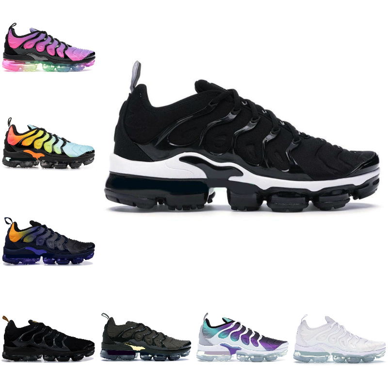 

2021 New TN Plus Running Shoes For Men Women Triple Black White Lemon Lime Overbranding Grape Dark Grey White Airs Tns Sneakers Sport Shoes, T001