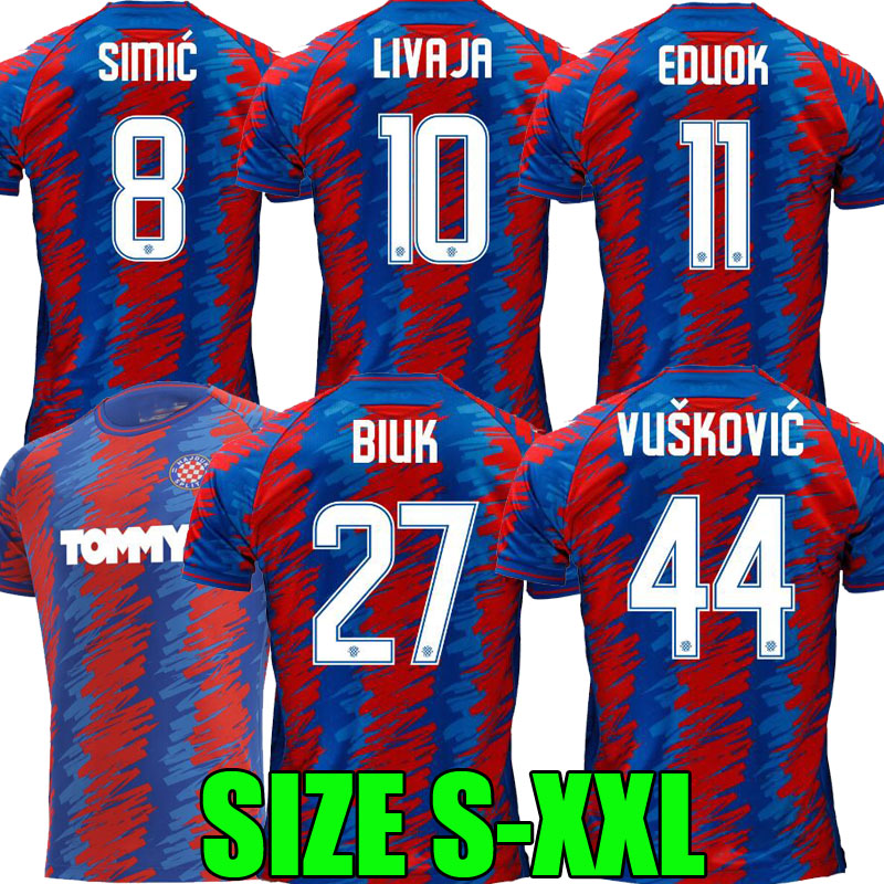 

21 22 Hajduk Split soccer jersey away 2021 2022 Simic LIVAJA Vuskovic BLUK EDUOK football shirts top thailand quality maillot de foot