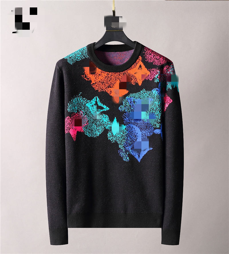 

New Fashion Men's Design Sweater Plaid Pullover Fall/Winter Men's Hoodie Long Sleeve Casual Sweatshirt Printed Knitwear, White;black