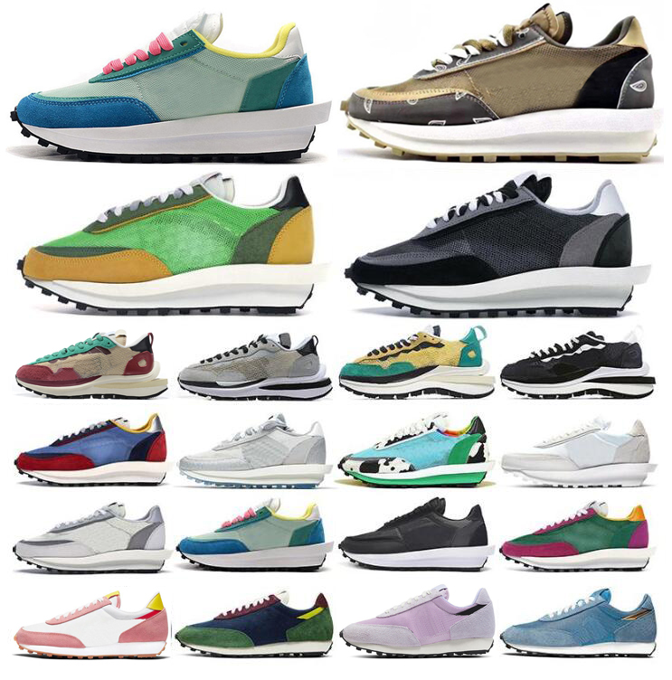 

2021 New Sacai Casual Shoes Men Women VaporWaffle LDV Waffle Daybreak Type Tailwind Black Nylon White Chunky Dunky Trainers sports sneakers