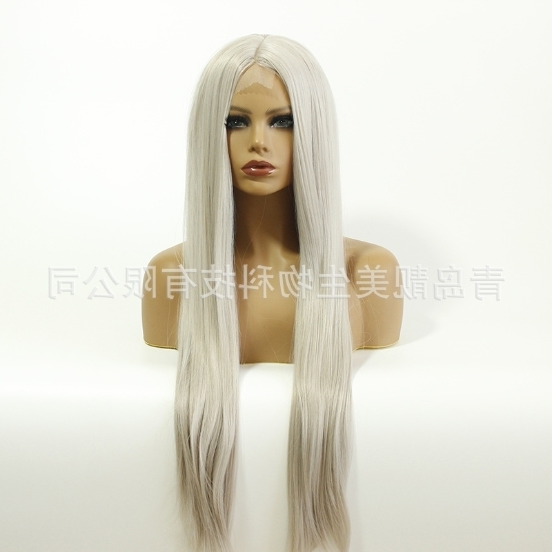 

medium Women's wig 4503# length straight hair U-shaped small lace chemical fiber high temperature silk head cover, 16 inch