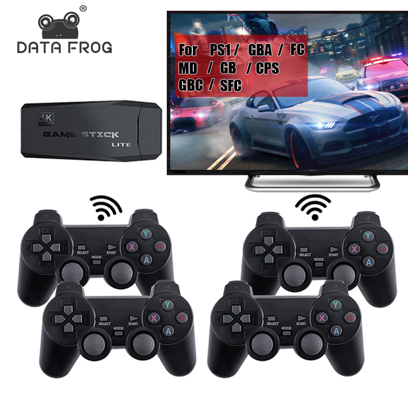 

TV Console Video Game With 2.4G Wireless Controller 10000 Classic Games Support PS1/GBA Retro Dendy Gaming Consoler Nostalgic host game player