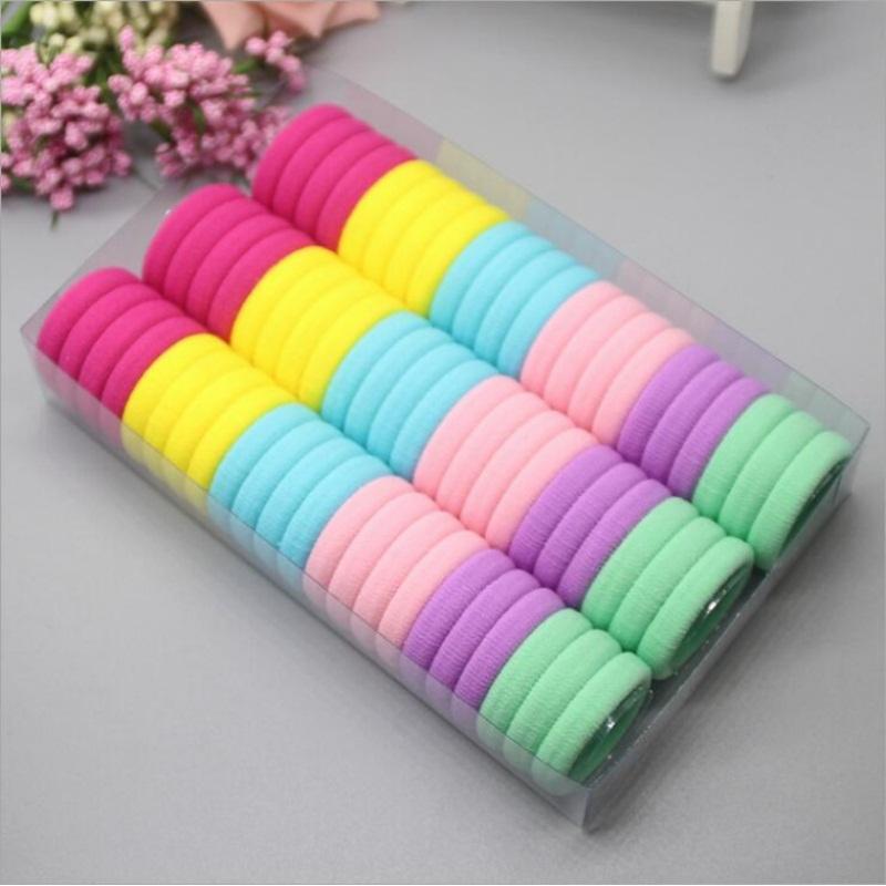 

Hair Clips & Barrettes Diameter 3cm 66pcs/Pack Headwear Scrunchy Haar Accessories Rubber Rope Elastic Bands For Girls Kids Children, Golden;silver