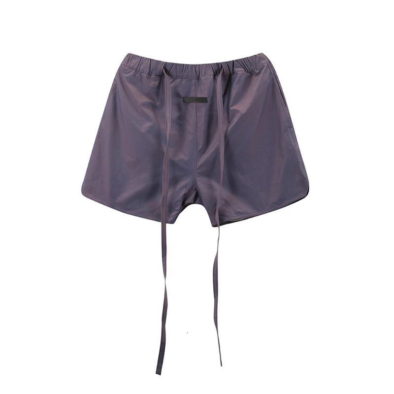

2021 New Laser Reflective Colorful Nylon Fog Men Women 1:1 Best Quality Beach Sportswear Essentials Shorts 44fo