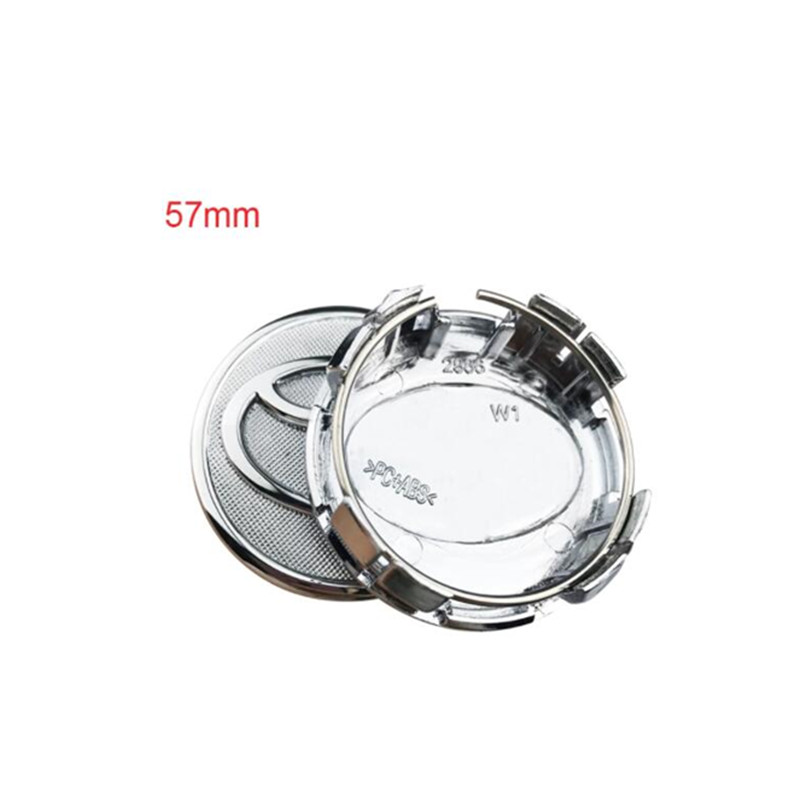 

100pcs 57mm silver car Wheel Center Caps hub covers emblem Car accessories