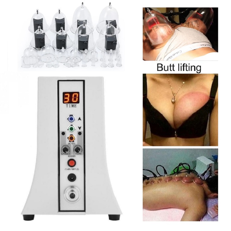 

Vacuum Therapy Cellulite Cupping Machine For Guasha Infrared Heat Vacuum Breast Enhancement Butt Lift Machine