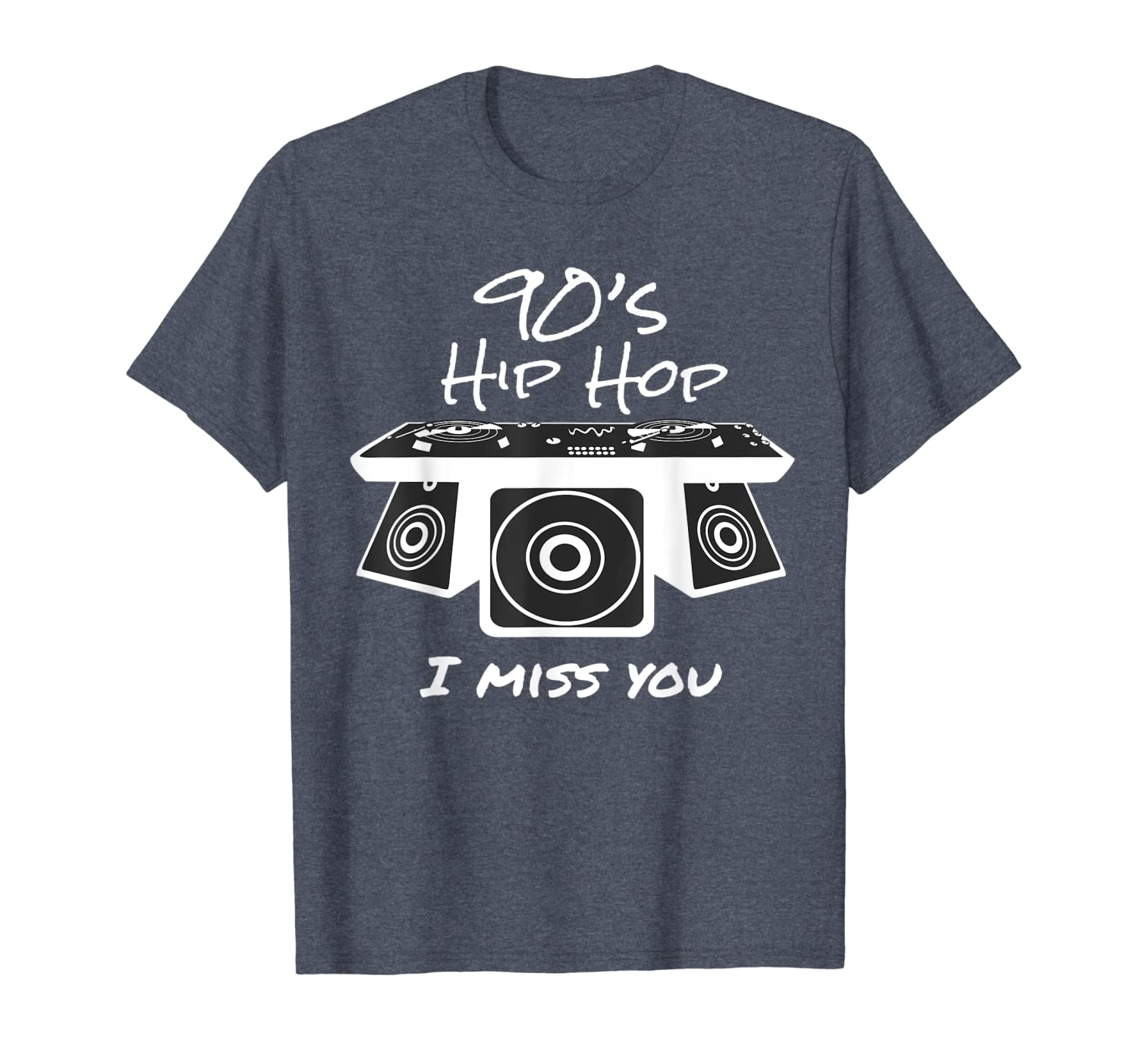 

90s hip hop i miss you i breakdance music rnb dancer flow mc t-shirt, White;black