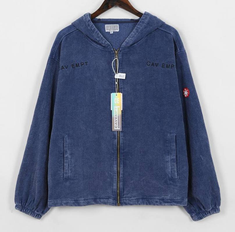 

2021 New 21ss Corduroy Vintage Washed Zip Coat Men Women Streetwear Hip Hop Justin Bieber Jacket 257b, Black;brown