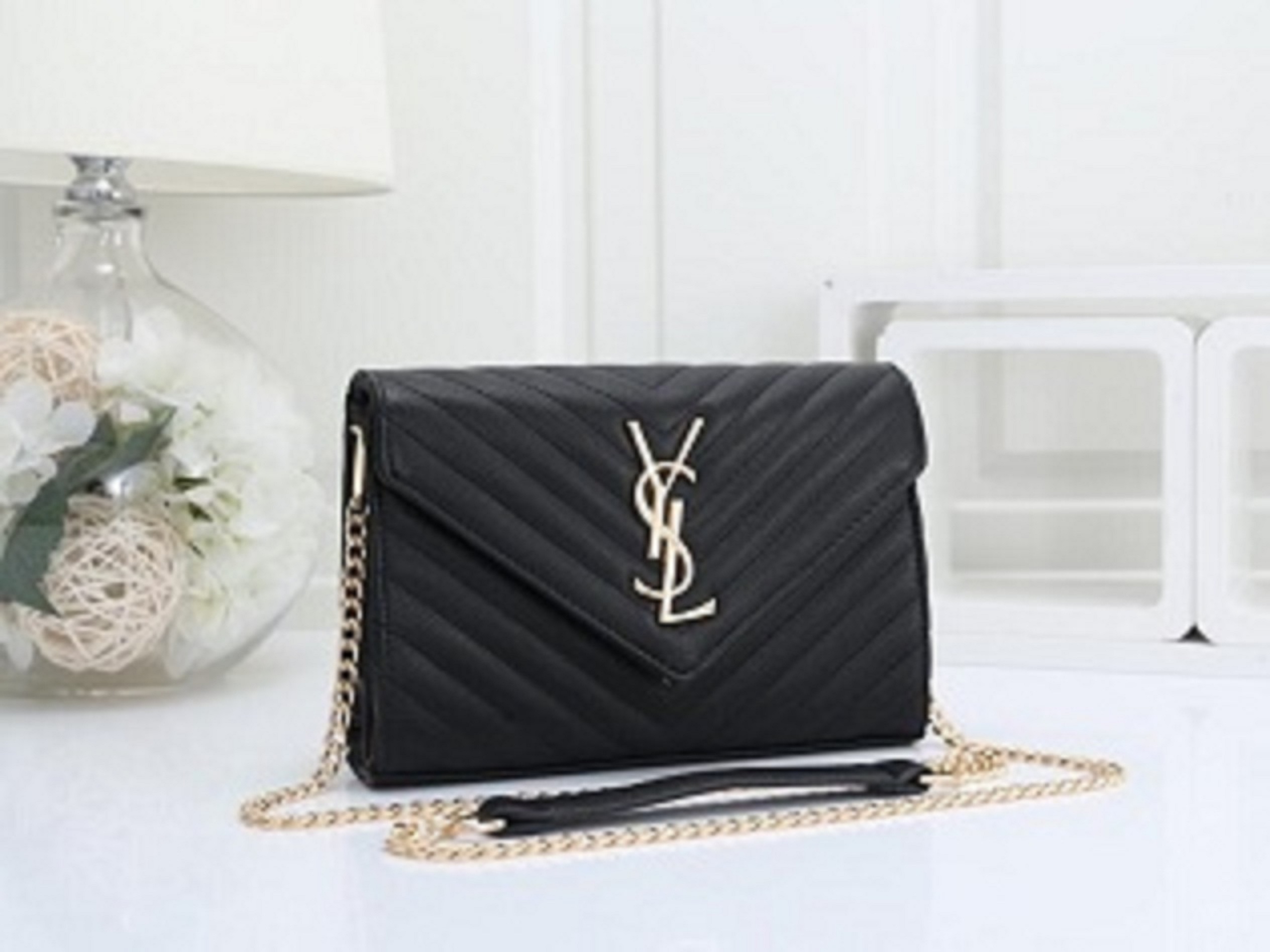 

New YSL Fashion Women Shoulder Purse Handbags Luxurys Designer Messenger Bags Wallet Tote Bag LV Louis Vitton d2, Golden;silver