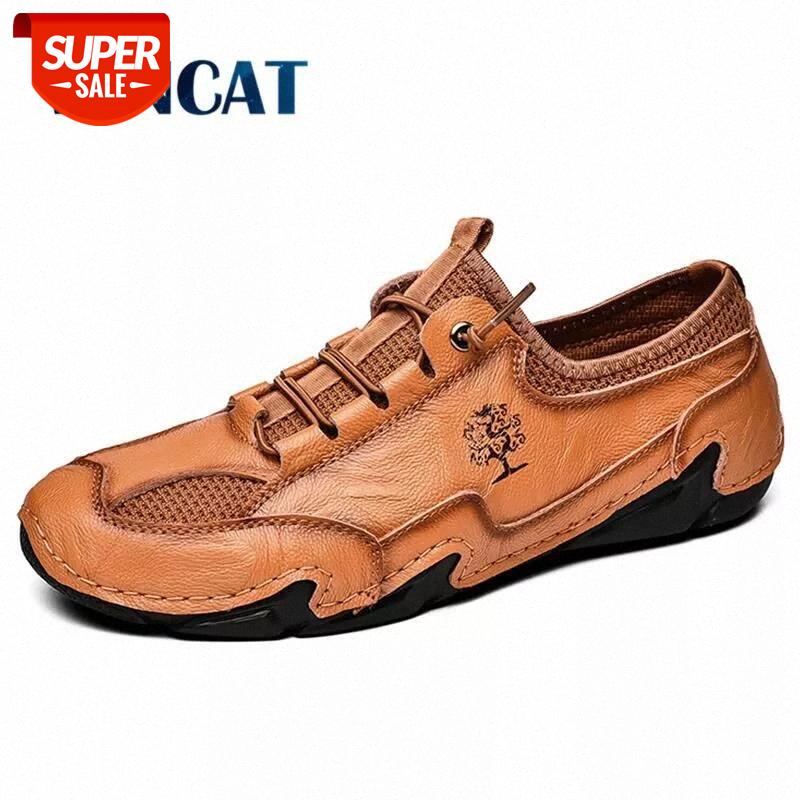 

Brand Men's Shoes Split Leather Men Casual Shoes Comfortable Men Flat Fashion Driving Outdoor Sneakers Moccasins #4J50