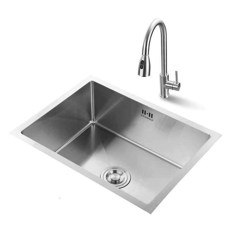 

2021 New Table Undermount Pia of the Single Stainless Steel Kitchen Bowel Drain and Tubing 21 Centimeters Deepth 1.4mm Thick B337