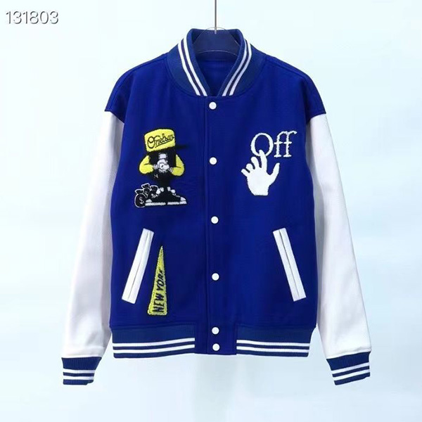 

2022 Men And Women Baseball Jackets Spring Summer Highstreet Outwear Tiger Year Limited Contrast Color Leather Jacket, Blue