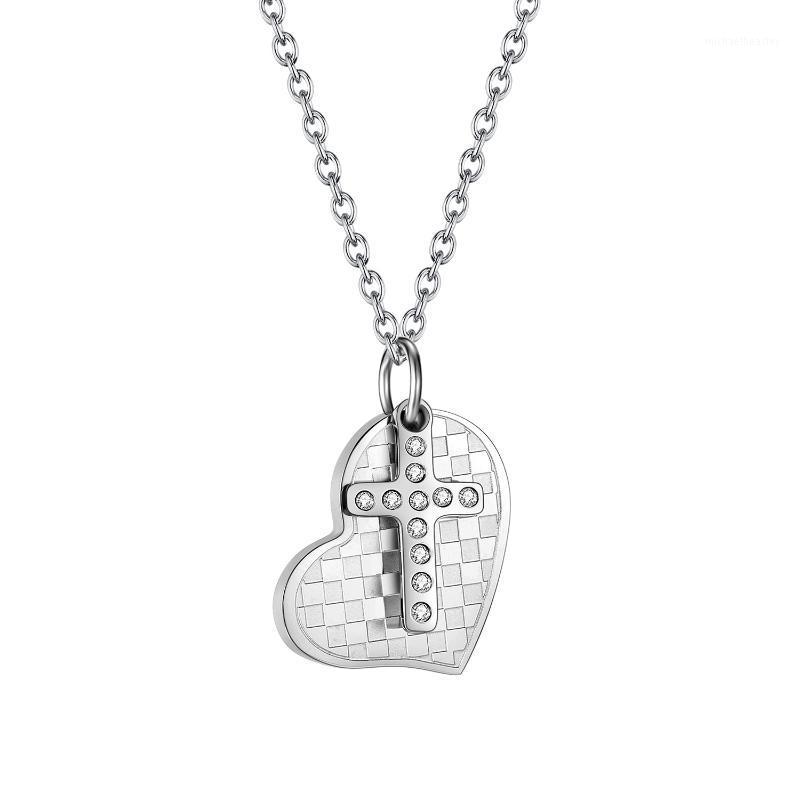 

Chains Cyue 316L Stainless Steel Zircon Love Hearth Pendant Chain Necklace For Women Fashion Jewelry ZYN053 Birthday Gift