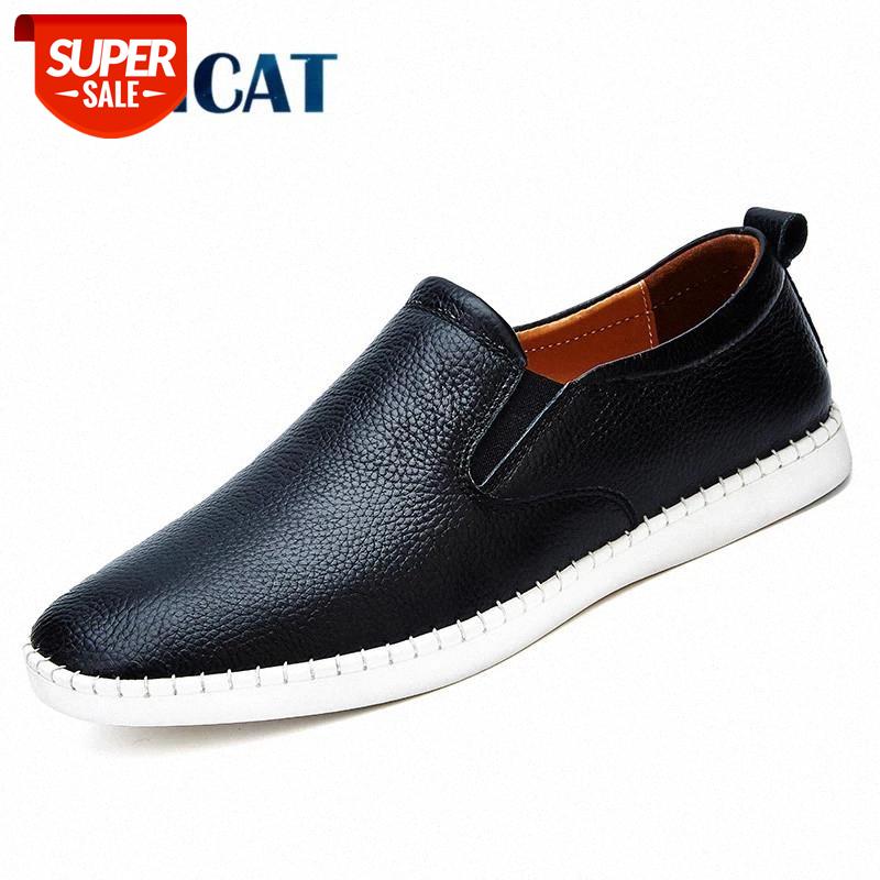 

VANCAT Big Size Men Genuine Leather Shoes Slip On Black Shoes Real Leather Loafers Mens Moccasins Italian Designer #il5V