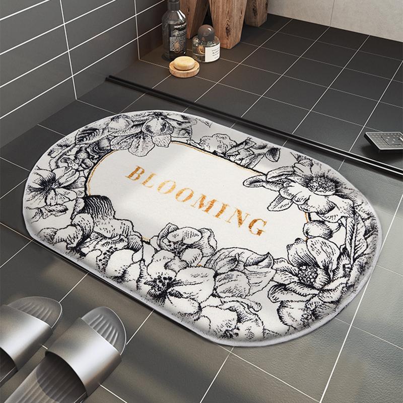 

Carpets Elegant Bathroom Carpet Decoration Absorbent Non-slip Home And Kitchen Products Rug European Soft Cake Velvet Mat For The Door, Elegant life c