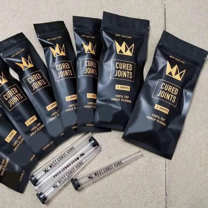 

joint West Coast Cured JOINTS BAG PACKAGEE +PLASTIC TUBES zip lock Package