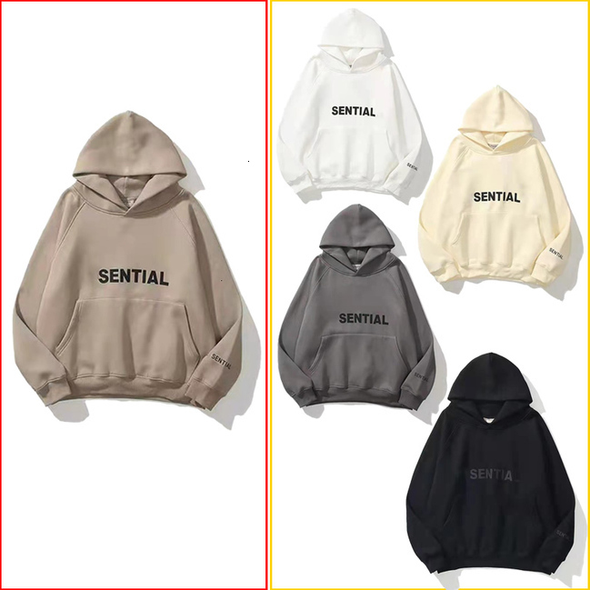 

2021 European code loose hoodies true version 3M multiline reflection Official high jumper couple casual Top Quality Brand Streetwear_news, Black