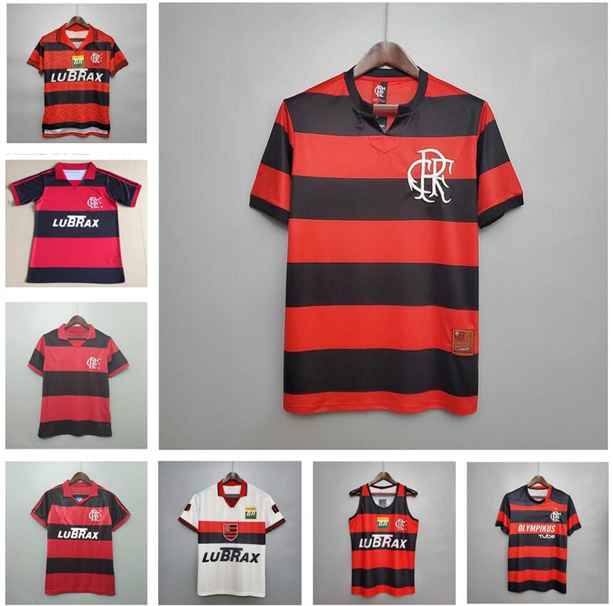 

Retro flamengo soccer jersey 1978 1982 1988 1990 1995 2008 2009 home red black Vintage Classic commemorate Collection Flemish football shirt, Black;yellow