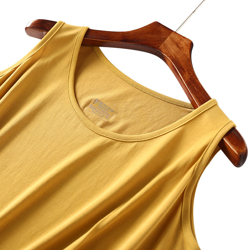 and Spring Summer Women&#039;s Waistcoat Korean Large Size Fattening with Two Side Split Copper Ammonia Silk-image-702702191