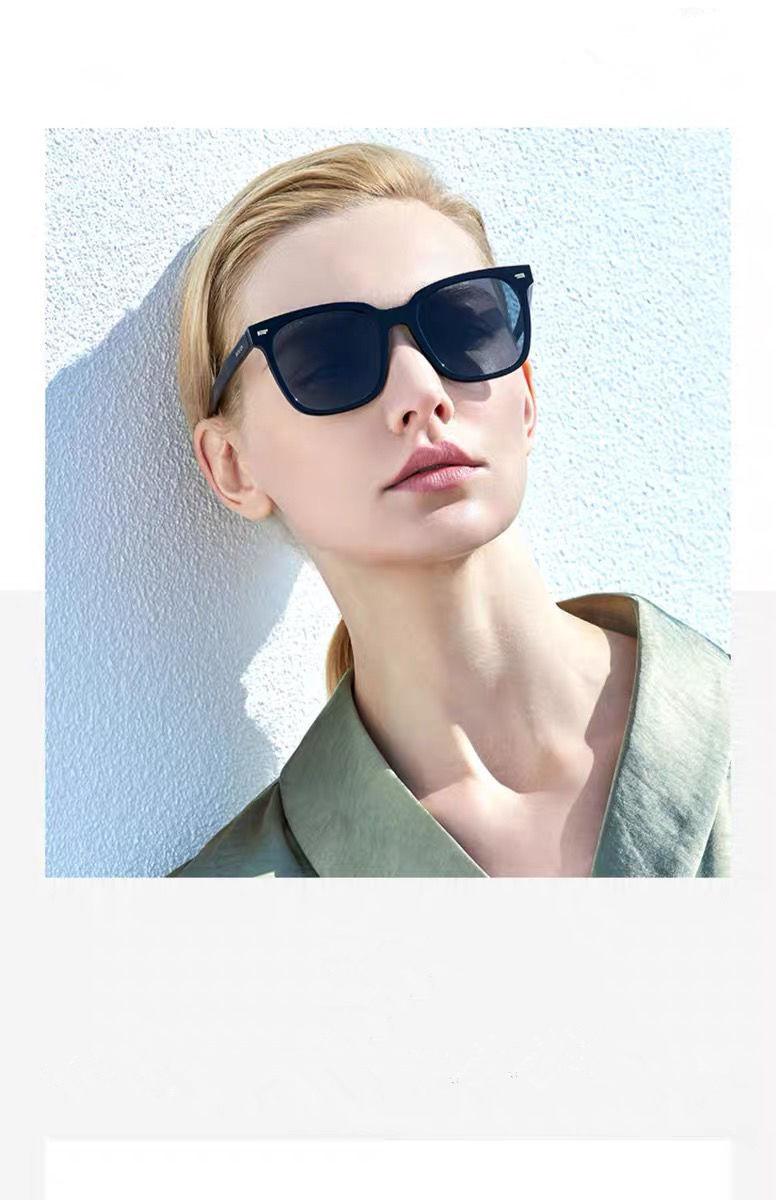 

High quality fashion ladies designer big frame thickened lens sunglasses anti-ultraviolet trend casual men's glasses outdoor driving HD polarized
