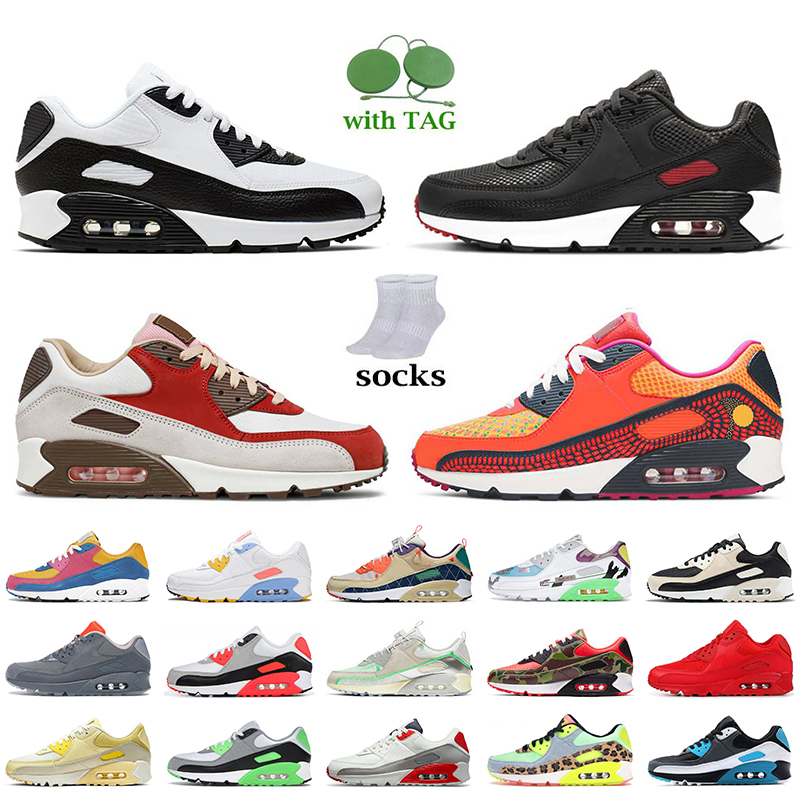 

Top Quality 90 90s Running Shoes Womens Mens Trainers White Black Bred NRG Bacon Dia de los Muertos Flyleather Navy Blue Green Sports Designers Sneakers Off Size 36-46, D21 south beach pink 36-40