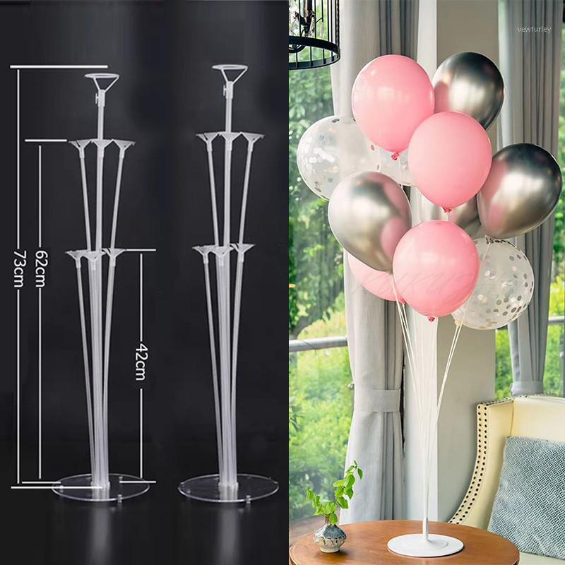

Party Decoration 2sets Kids Adult Birthday Balloons Stand Flexible Heart Shape Wedding Ballons Holder Column Baby Shower Decorations Supply