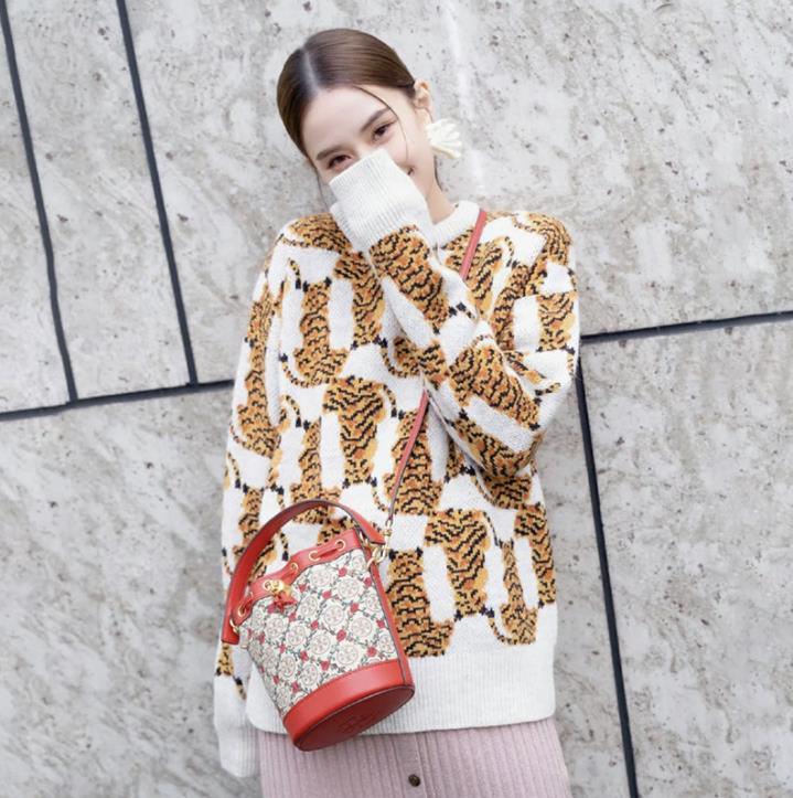 

1008 2022 Milan Spring Autumn Brand Same Style Sweater Dress Print Crew Neck High Quality Dress Long Sleeve Women Clothes SHIMEIYA, Customize