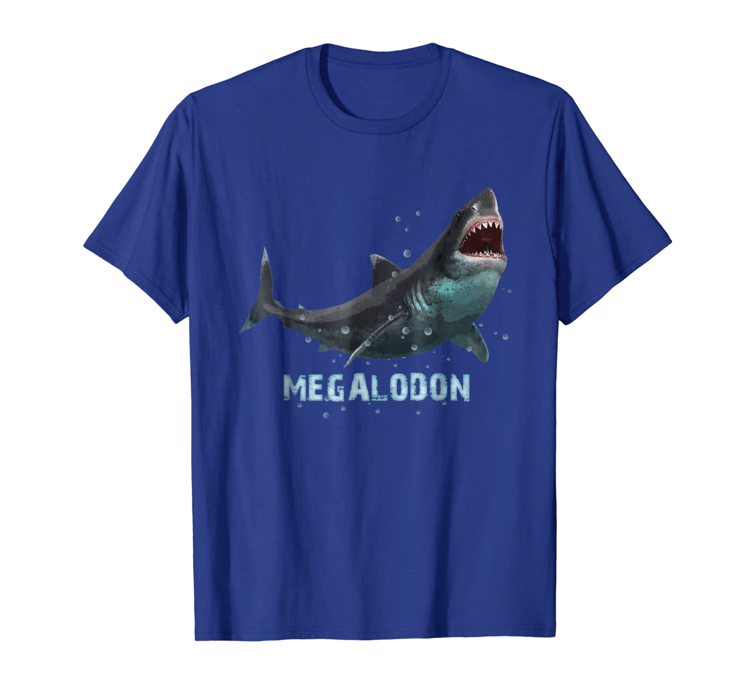 

Megalodon Giant Shark T-Shirt Gift, White;black