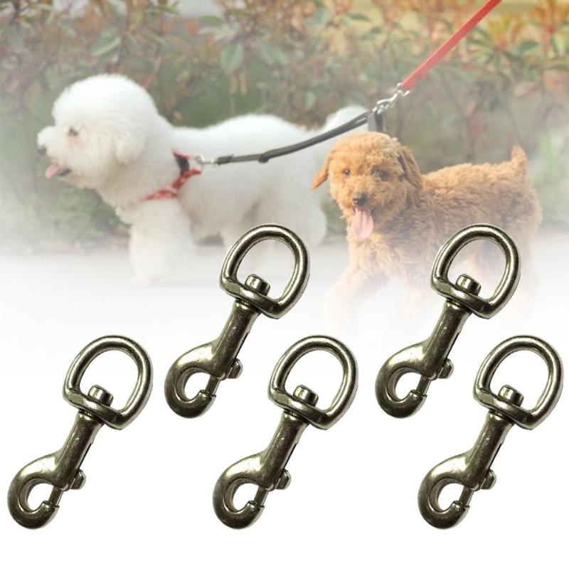 

Dog Collars & Leashes 5Pcs Swivel Outdoor Keychain Snap Hook Buckle Home Clasp Camping Pet Clip Carabiner Spring Multi-Purpose Accessories T