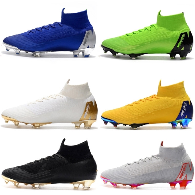 

Mens High Tops Football Boots LVL UP Superfly 6 Elite FG Soccer Shoes CR7 Mercurial Superfly VI 360 Neymar NJR ACC Soccer Cleats, As photo 8